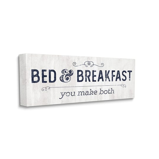 Stupell Industries Self-Serve Bed and Breakfast Rustic Home Sign Canvas Wall Art